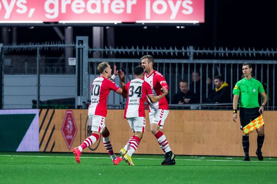 Mohamed Bouchouari maakte de late gelijkmaker voor FC Emmen