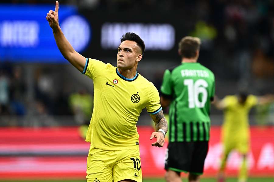 Lautaro Martínez fez um dos gols da vitória da Inter de Milão