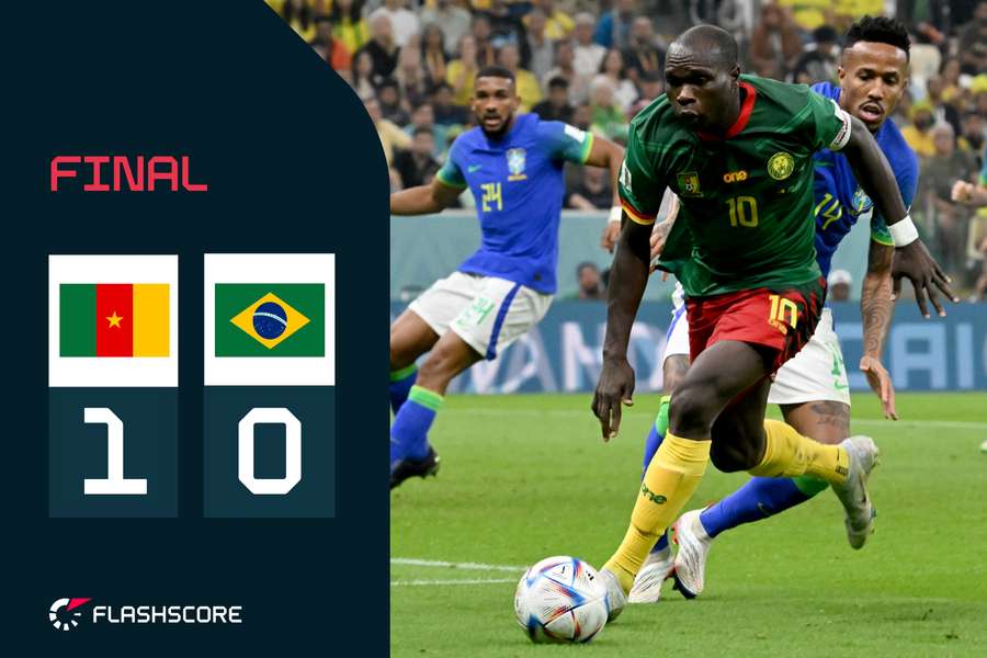 Camerún vence a Brasil por la mínima