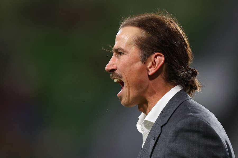 O treinador do Perth Glory, Adam Griffiths