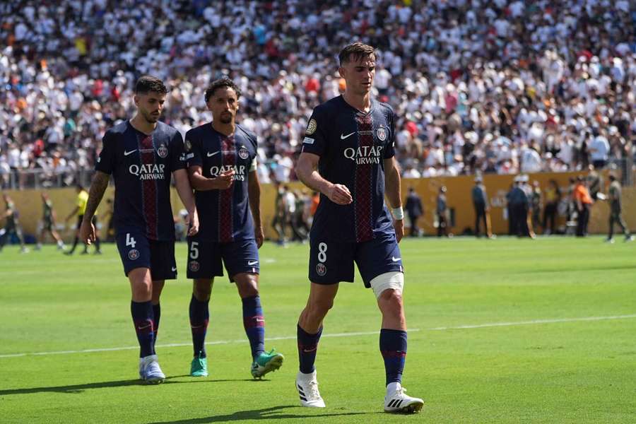 Les Parisiens lors de la demi-finale.
