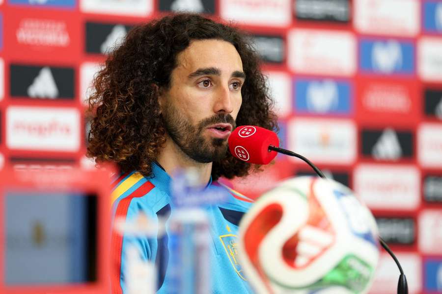 Marc Cucurella faces the media on 18th June Marc Cucurella faces the media on 18th June