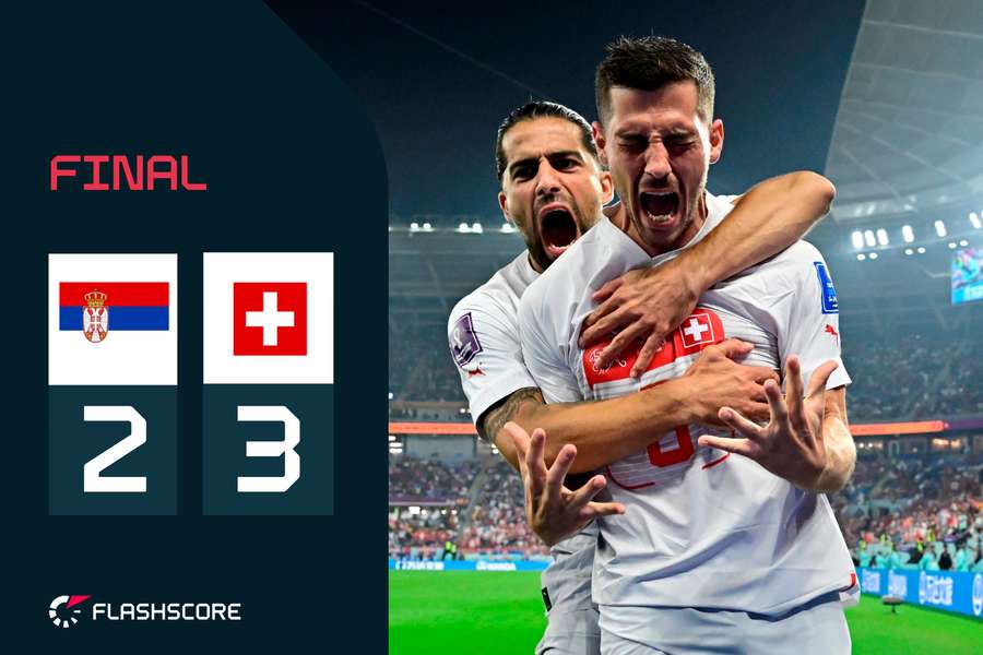 Suiza ganó el duelo ofensivo a Serbia en un enorme partido ofensivo