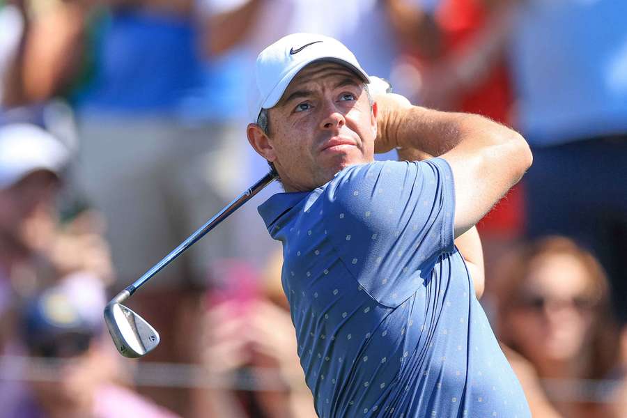 Rory McIlroy plays his tee shot during the third round of The Players Championship Rory McIlroy plays his tee shot during the third round of The Players Championship