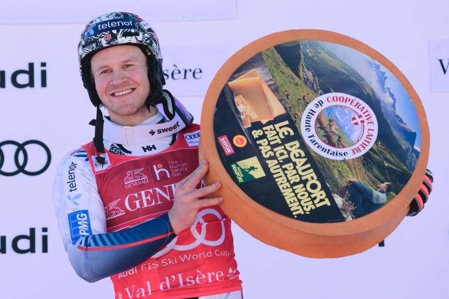 Timon Haugan celebrates his win Timon Haugan celebrates his win