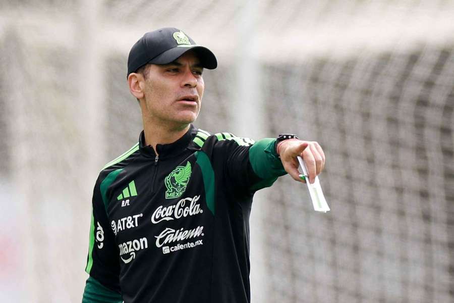 Márquez, en un entrenamiento de la selección mexicana Márquez, en un entrenamiento de la selección mexicana