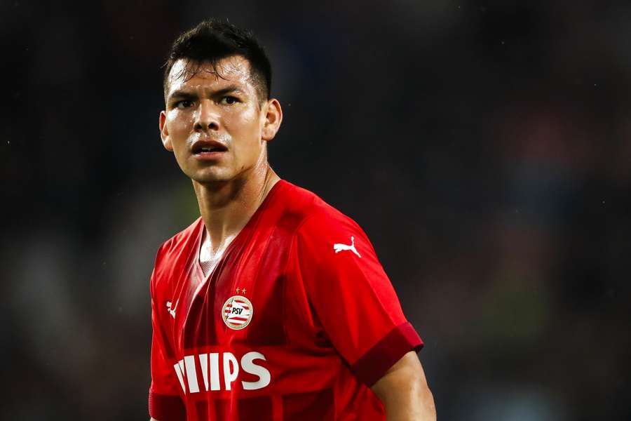 Lozano in actie voor PSV