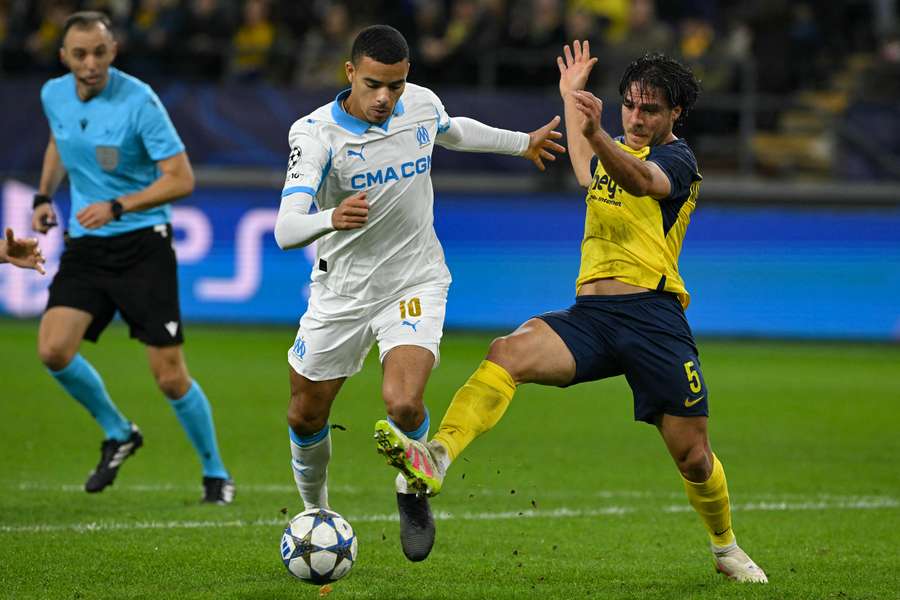 Mason Greenwood, left, takes on Kevin Mac Allister Mason Greenwood, left, takes on Kevin Mac Allister