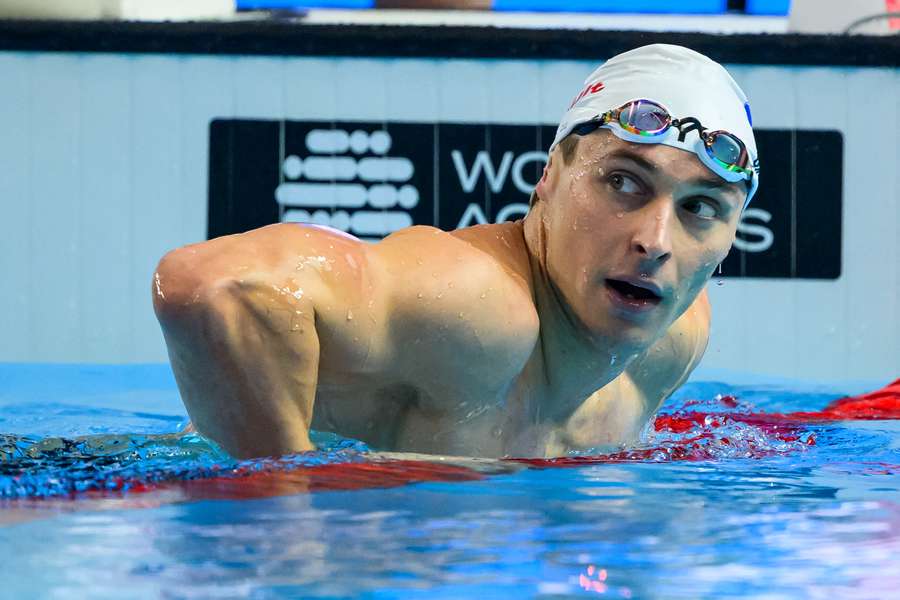 Maxime Grousset aux Mondiaux de natation.