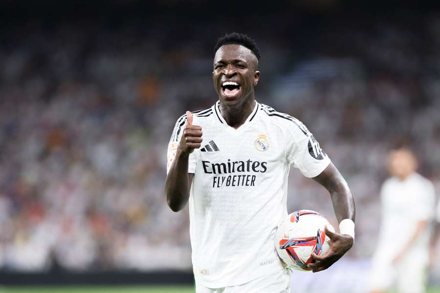 Vinicius, en un partido del Real Madrid.