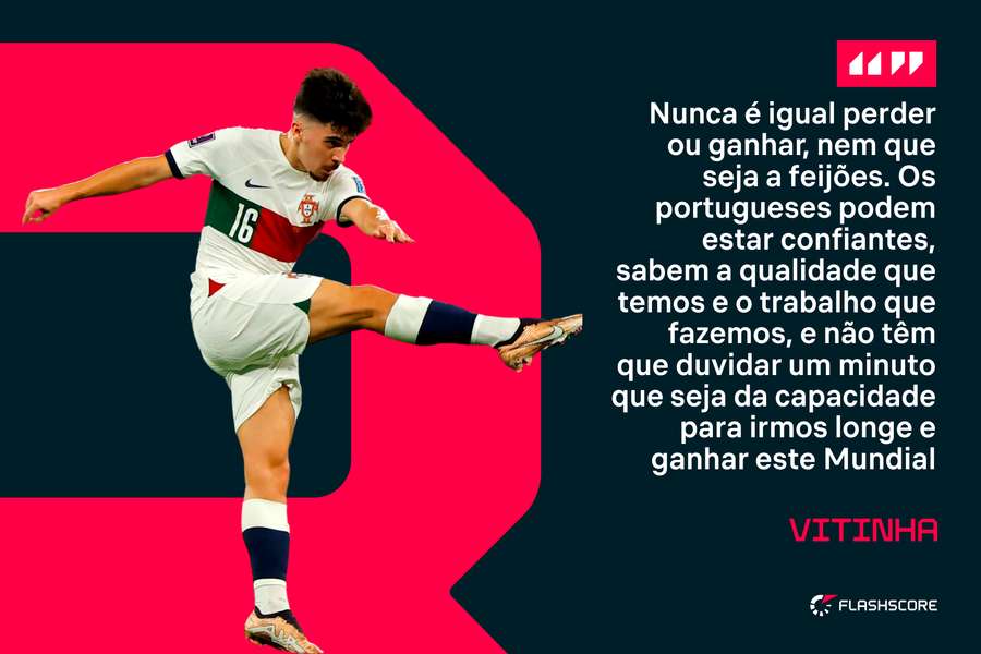 Vitinha: "Os portugueses podem estar confiantes, porque sabem a qualidade que temos"