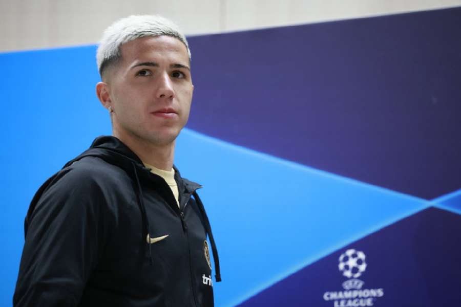 Chelsea's Enzo Fernandez during press conference