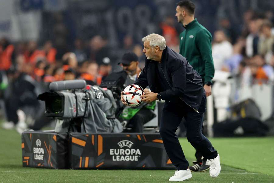 Bruno Genesio au Vélodrome jeudi soir. Bruno Genesio au Vélodrome jeudi soir.