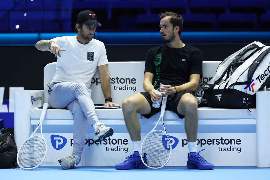 Gilles Cervara și Daniil Medvedev