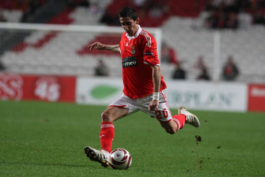 Di María representou o Benfica entre 2007 e 2010