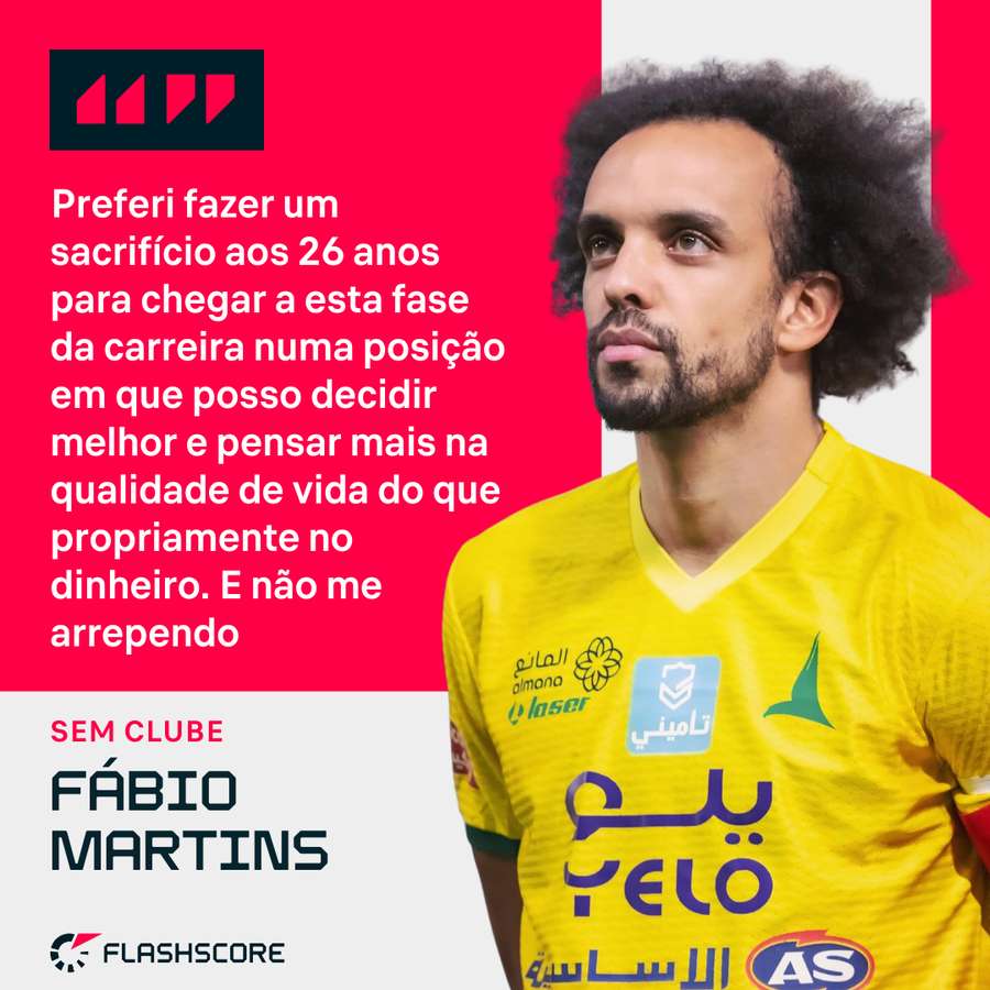 Fábio Martins passou os últimos anos na Arábia Saudita Fábio Martins passou os últimos anos na Arábia Saudita