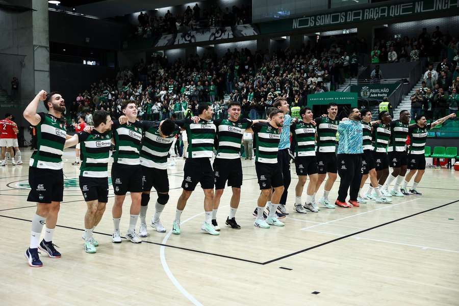 A festa do Sporting diante do Benfica