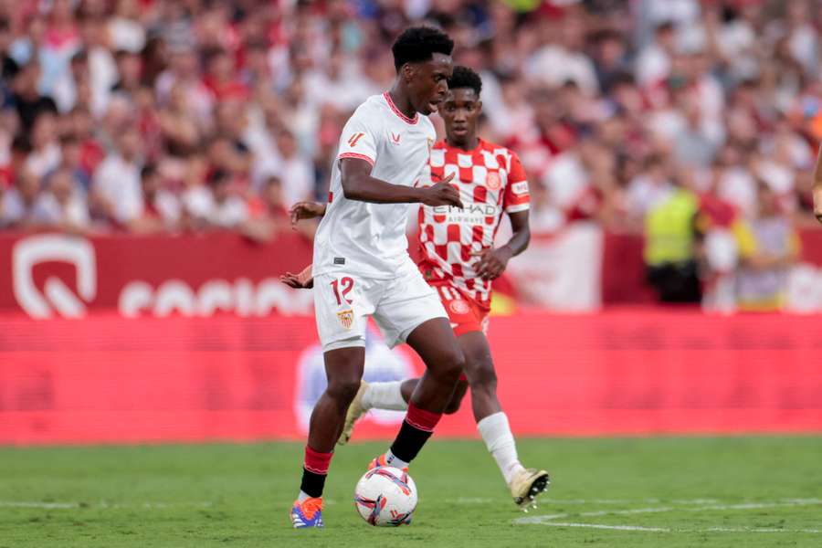 Lokonga no jogo contra o Girona.