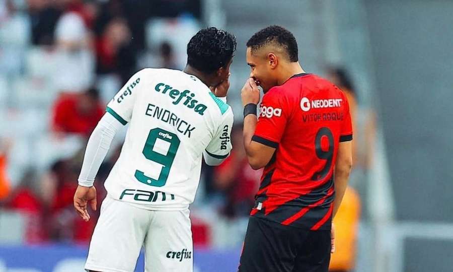 Endrick y Vitor Roque, en un Palmeiras - Paranaense