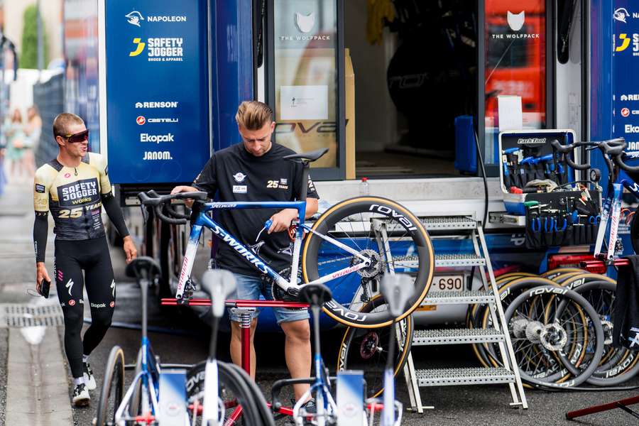 Remco Evenepoel em Toulouse na terça-feira