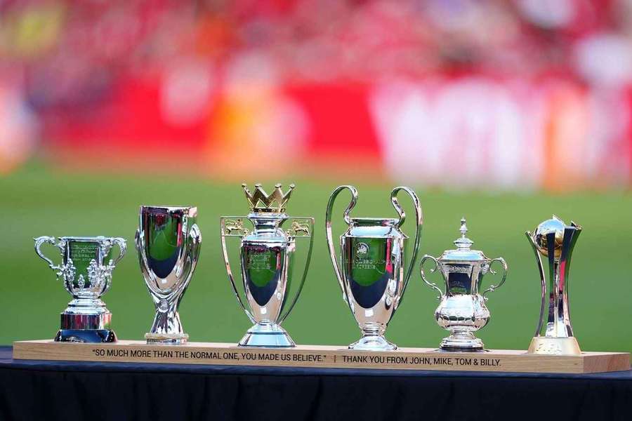 Taças conquistadas pelo treinador Jürgen Klopp com o Liverpool