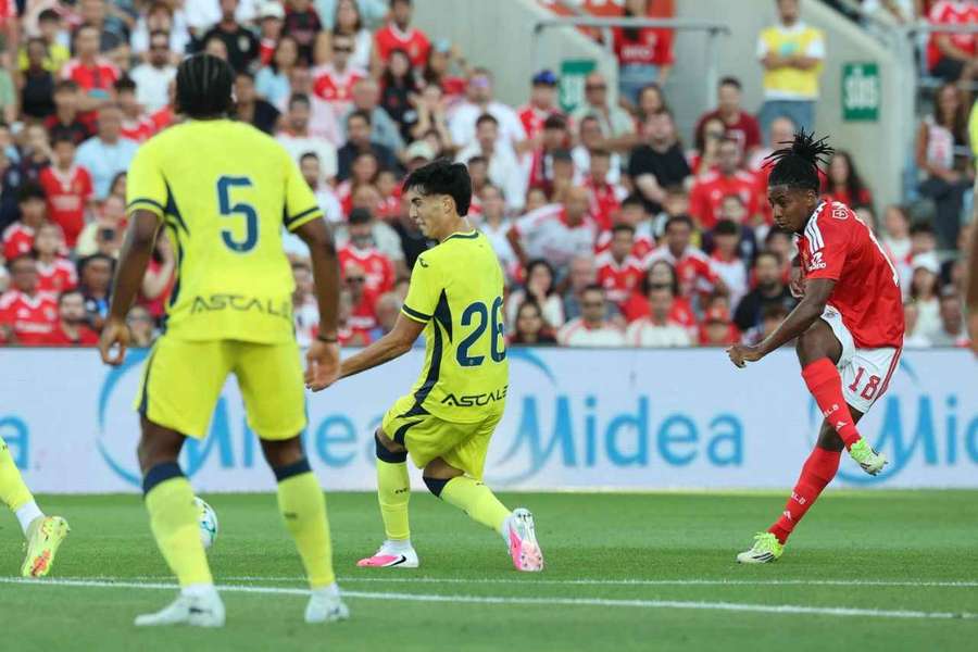 Leandro Barreiro ao serviço do Benfica