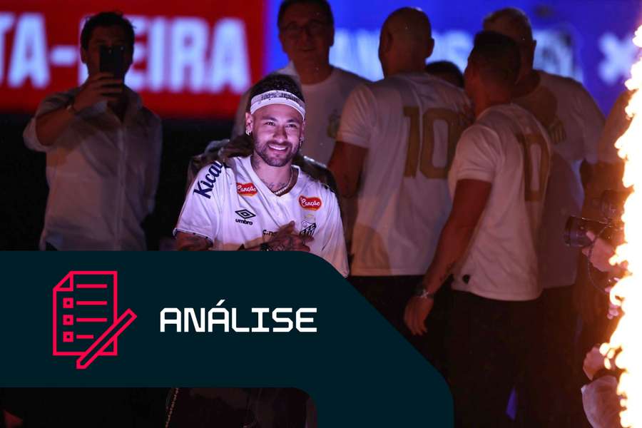 Neymar voltou para casa 
