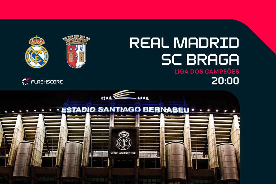 SC Braga visita Real Madrid