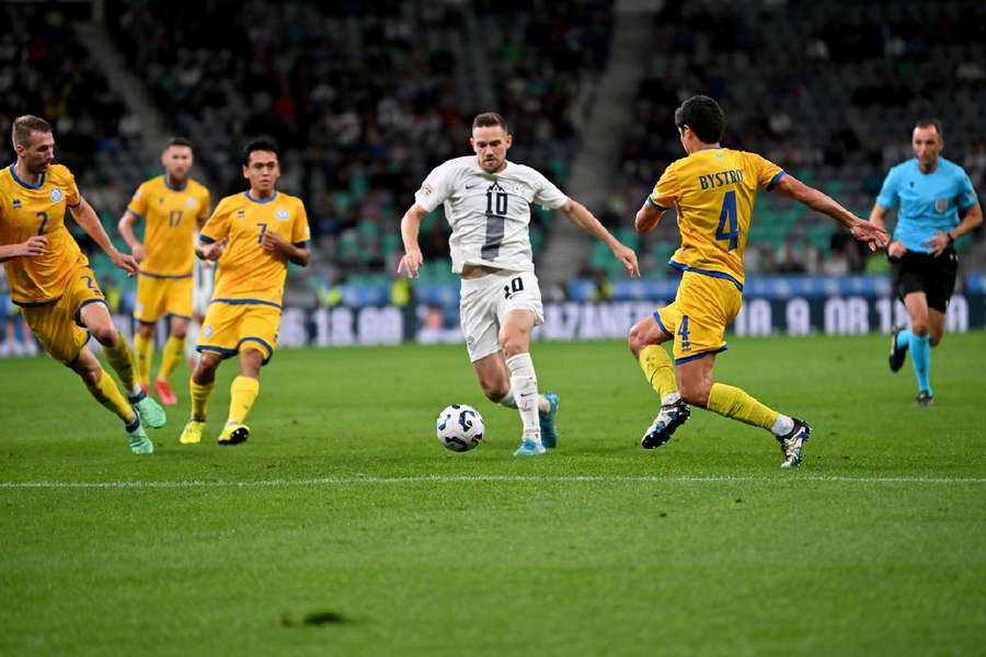 Slovenia and Kazakhstan in Nations League action