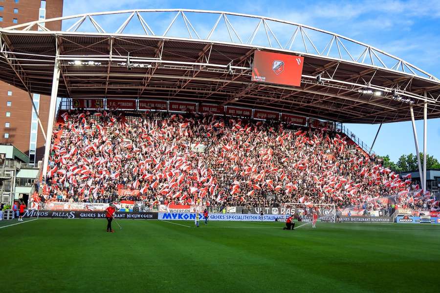 FC Utrecht fans prepared a tifo for the final home game of the season FC Utrecht fans prepared a tifo for the final home game of the season