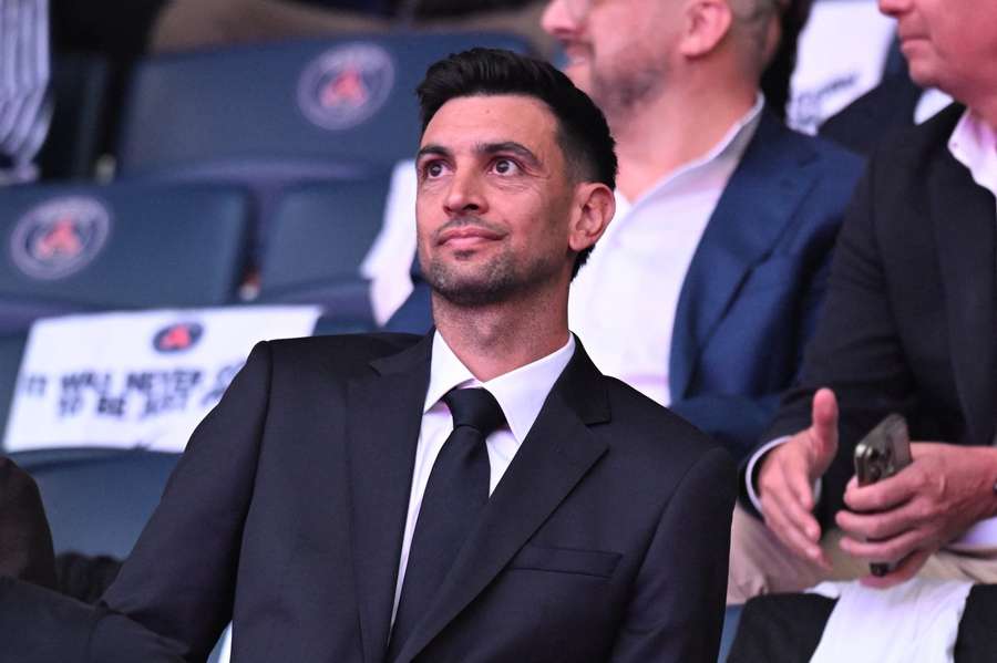 Javier Pastore in attendace for PSG's celebration of the Champions League win.