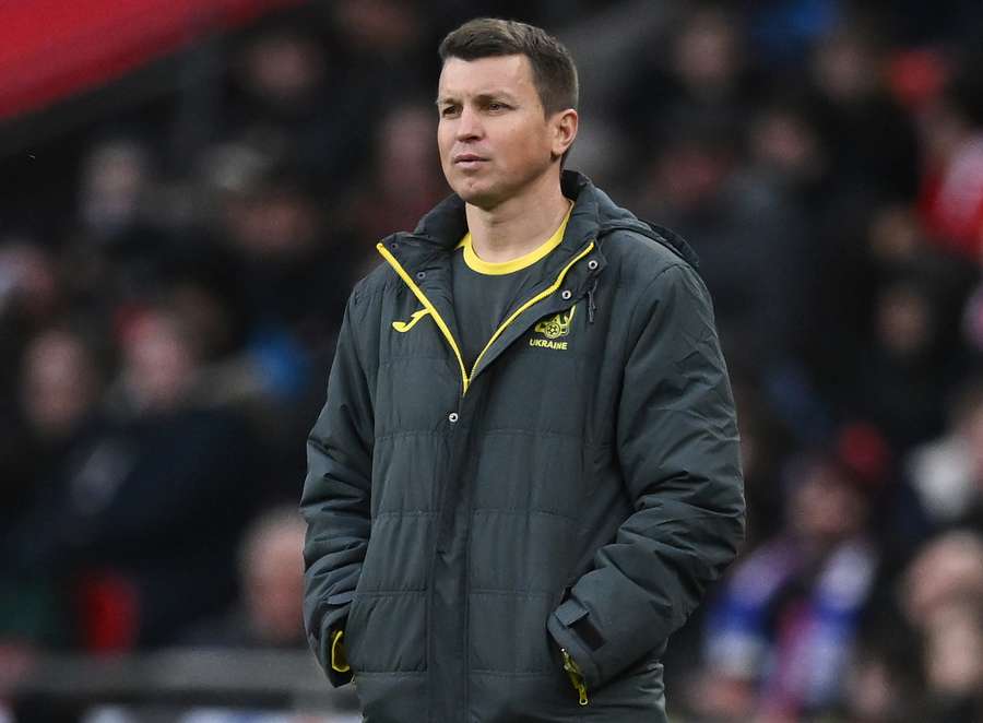 Der ukrainische Nationaltrainer Ruslan Rotan Der ukrainische Nationaltrainer Ruslan Rotan