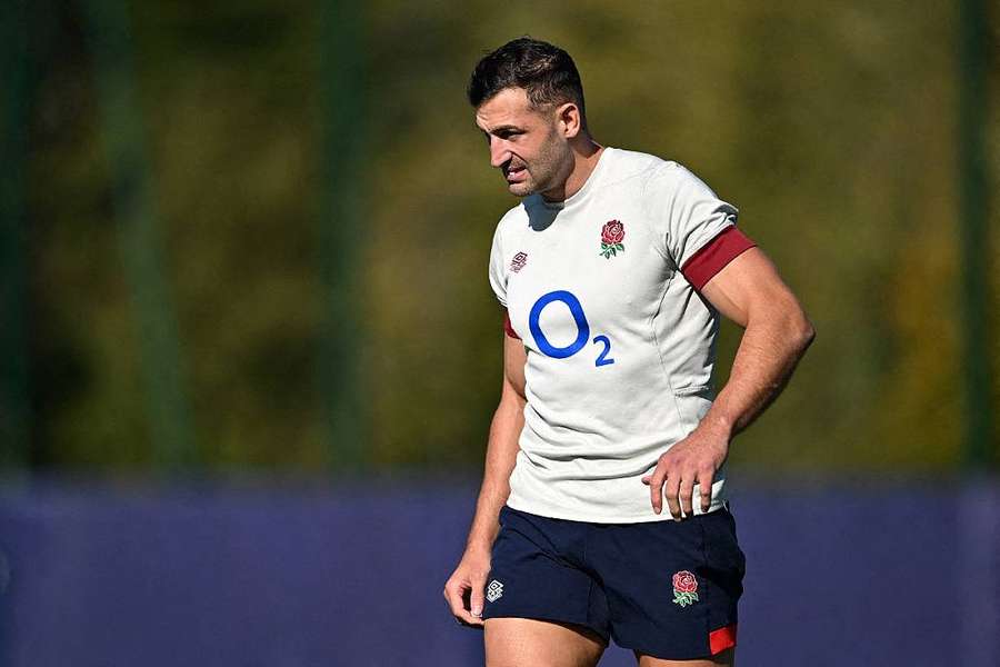 Jonny May em treino no dia 19 de outubro