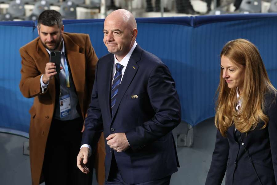 O presidente da FIFA, Gianni Infantino