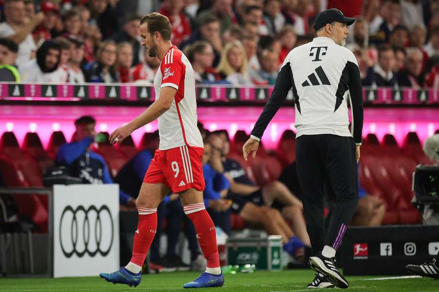 Harry Kane não foi utilizado na derrota do Bayern