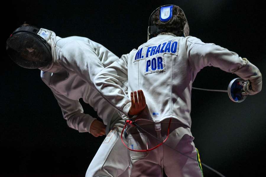 Miguel Frazão em ação com Tristan Tulen nos Jogos Europeus de 2023
