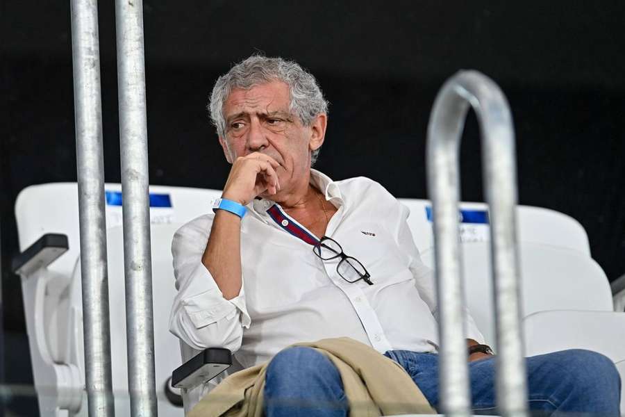 Fernando Santos durante o jogo entre o Raków Częstochowa e o FC Copenhaga, da Liga dos Campeões