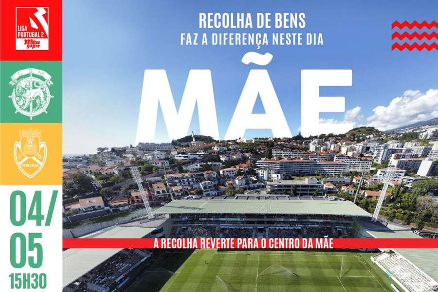O cartaz da ação solidária do Marítimo