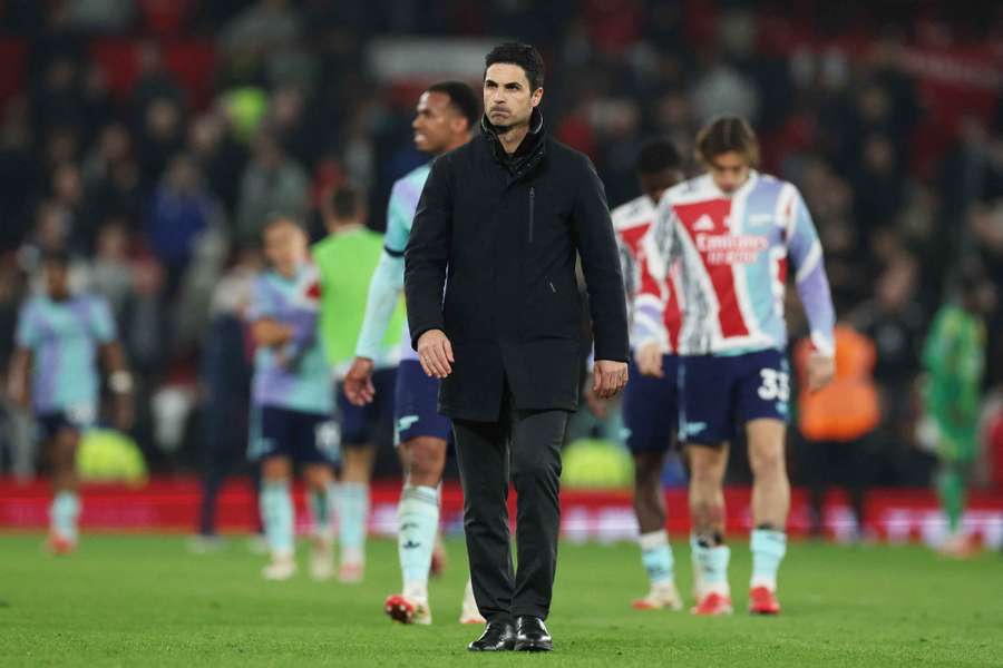 Arsenal de Arteta está 15 pontos atrás do líder Liverpool