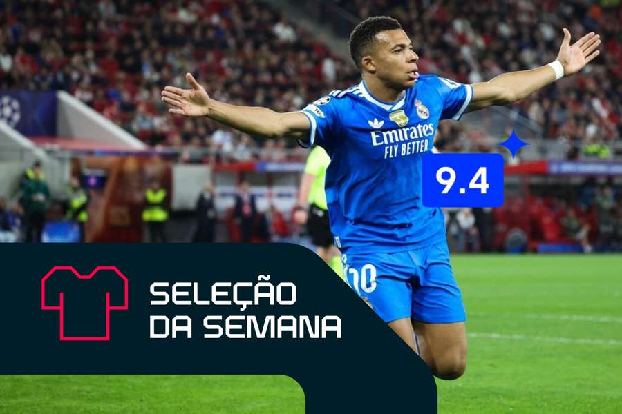 Mbappé brilhou contra o Olympiacos com quatro gols