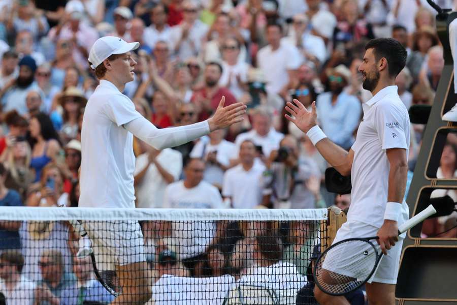 Jannik Sinner e Novak Djokovic