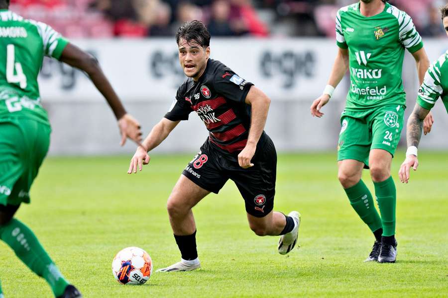 FC Midtjyllands Aral Simsir i FC Midtjylland mod Niederkorn i 1. kvalifikationskamp til Conference League på MCH-Arena i Herning FC Midtjyllands Aral Simsir i FC Midtjylland mod Niederkorn i 1. kvalifikationskamp til Conference League på MCH-Arena i Herning