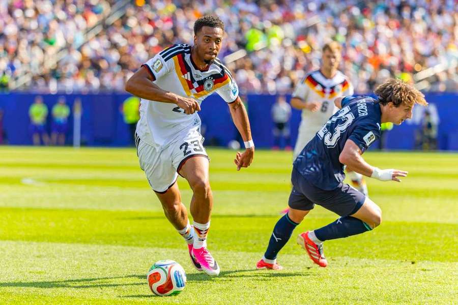 Felix Nmecha in action for Germany
