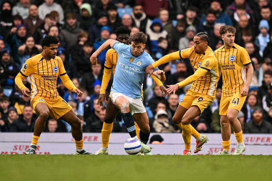 City ficou no empate com o Brighton