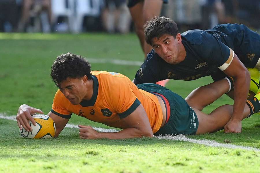 Joseph Suaalii has notched up five try contributions (3T, 2A) in five internationals this year. 