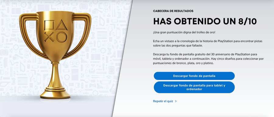 Conoce tus resultados nada más terminar el juego