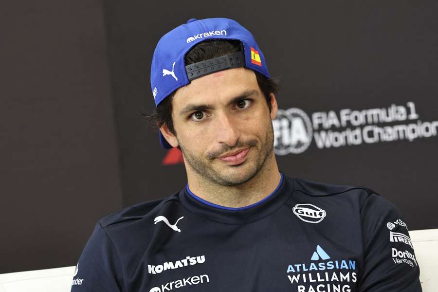Carlos Sainz, en la rueda de prensa de Baréin