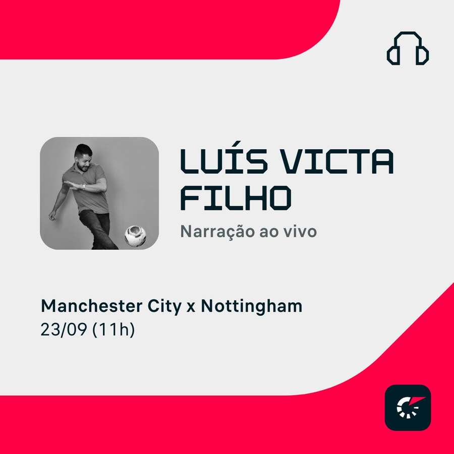 Luis Victa Filho comanda a transmissão de City e Forest Luis Victa Filho comanda a transmissão de City e Forest