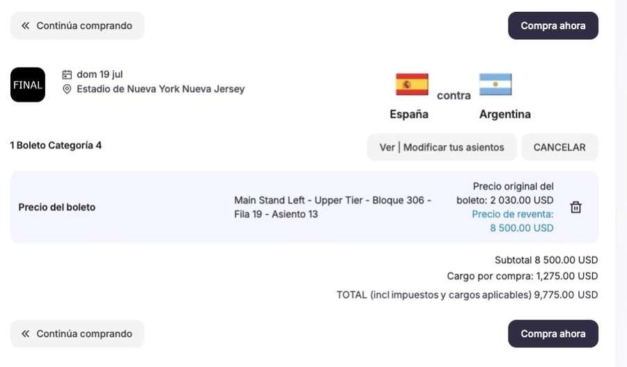 Ticket prices for the World Cup final are skyrocketing Ticket prices for the World Cup final are skyrocketing