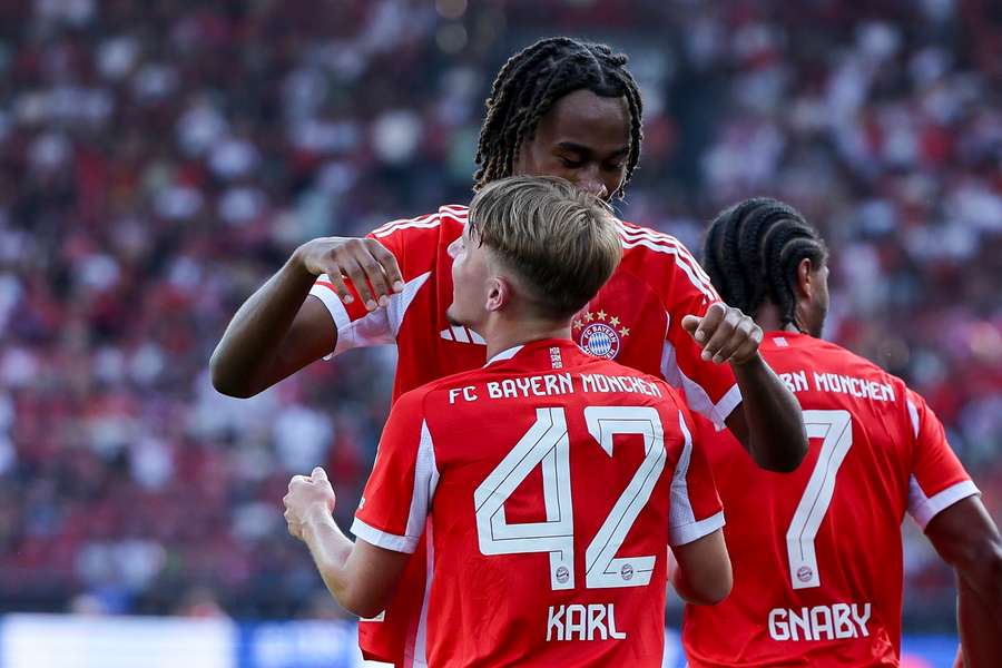 Lennart Karl e Jonah Kusi-Asare, jovens talentos do Bayern Munique